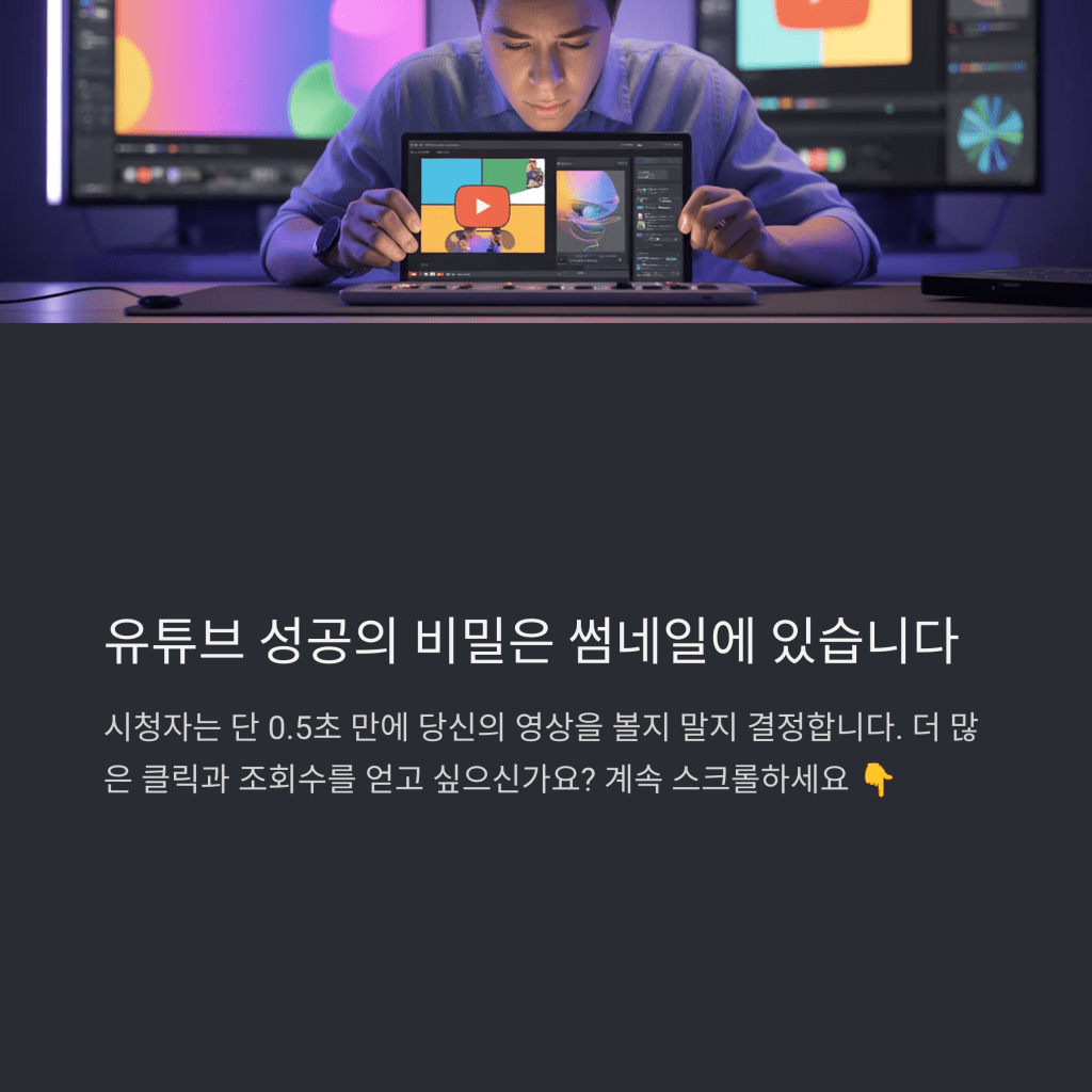 썸네일의 중요성과 클릭 유도&nbsp;전략