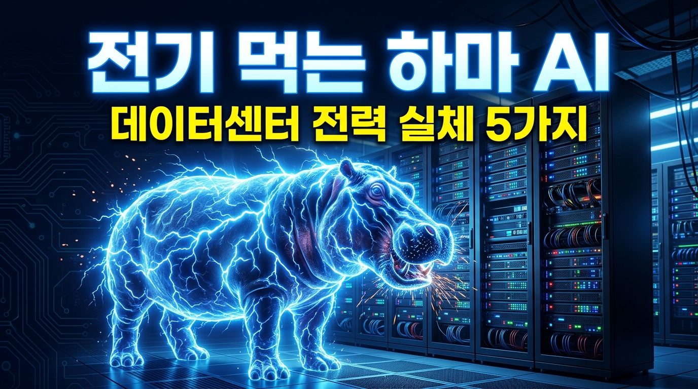 전기 먹는 하마 AI, 데이터센터 전력 실체 5가지