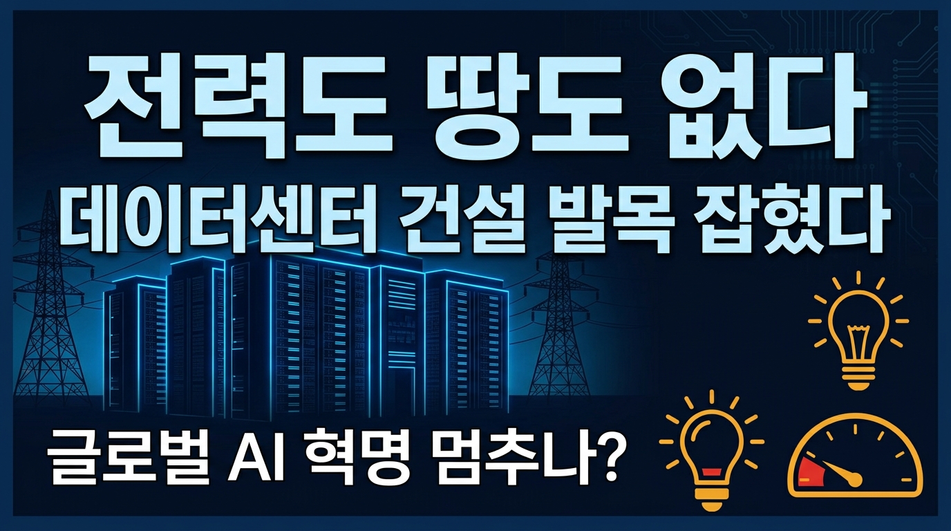 미국 데이터센터 절반이 멈췄다, AI 혁명의 진짜 병목은 전력