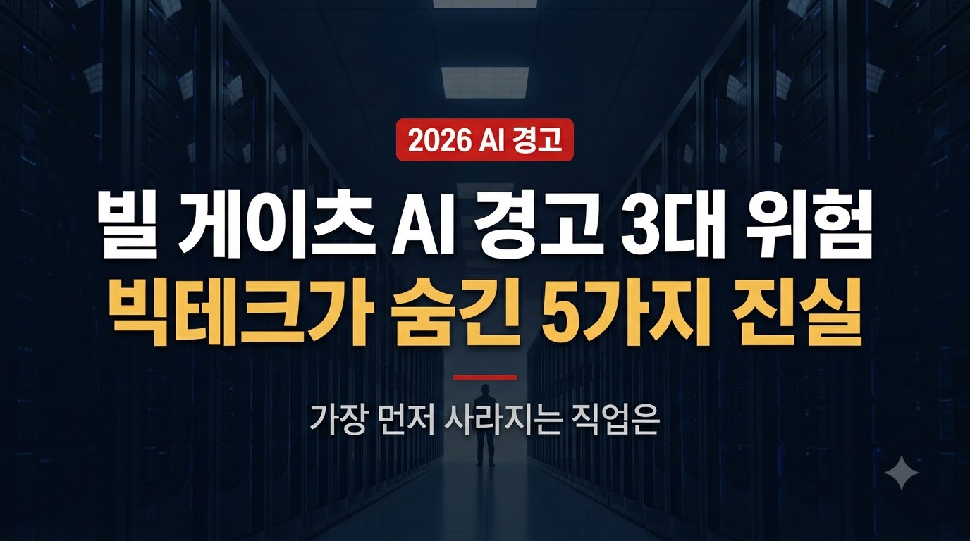 “빅테크가 숨긴다” 빌 게이츠 AI 경고 5가지 진실